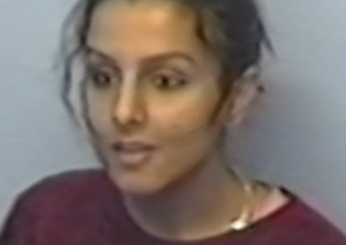Banaz Mamoud during her interview with the London police